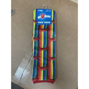 10 PACKS OF AIR HEADS KNEE HIGH 2 PAIR SOCKS 9-11 MENS BRAND NEW 20 TOTAL